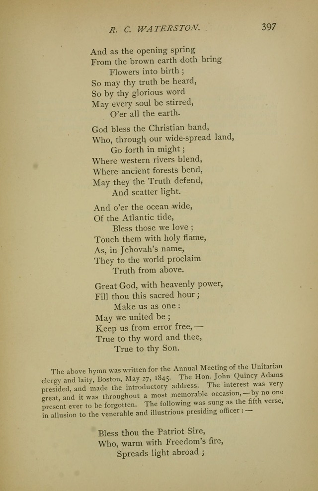 Singers and Songs of the Liberal Faith page 398