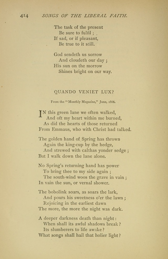 Singers and Songs of the Liberal Faith page 415