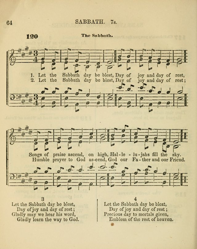 The Sabbath School Melodist: being a selection of hymns with appropriate music; for the use of Sabbath schools, families and social meetings page 64