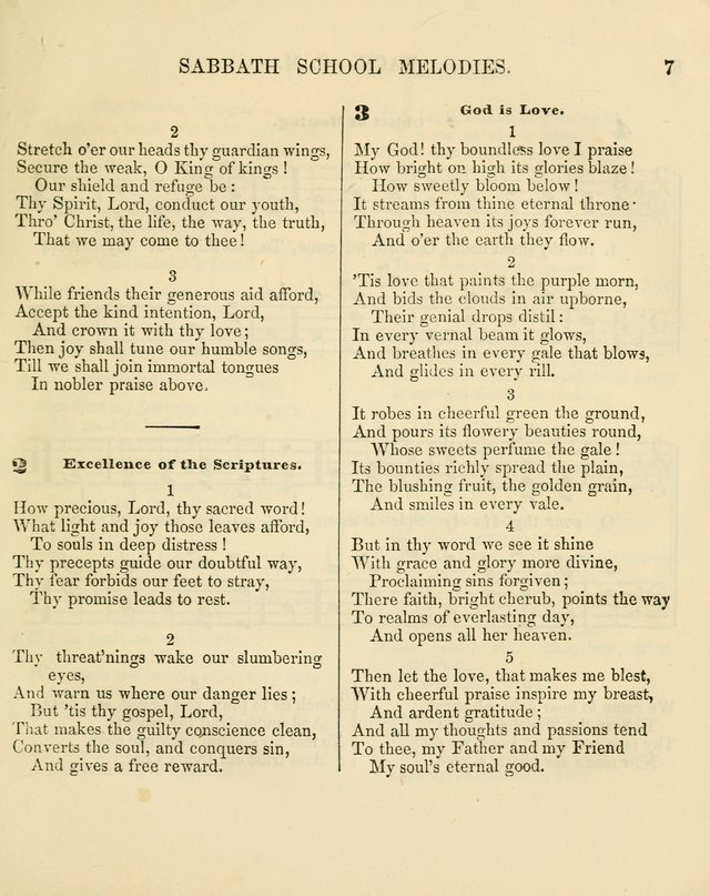 The Sabbath School Melodist: being a selection of hymns with appropriate music; for the use of Sabbath schools, families and social meetings page 7