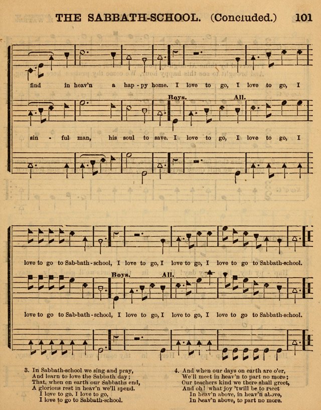 The Sabbath School Minstrel: being a collection of the most popular hymns and tunes, together with a great variety of the best anniversary pieces. The whole forming a complete manual ... page 101