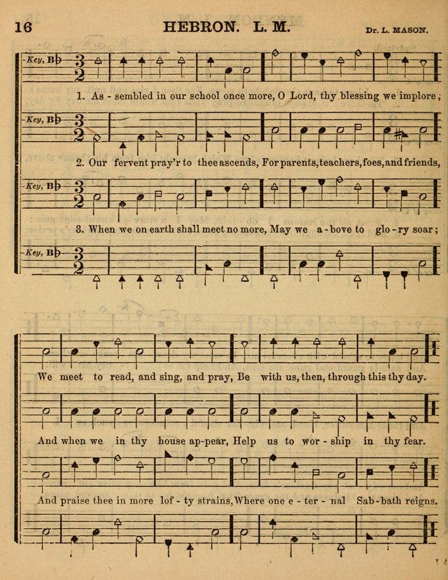 The Sabbath School Minstrel: being a collection of the most popular hymns and tunes, together with a great variety of the best anniversary pieces. The whole forming a complete manual ... page 16