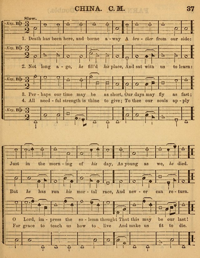 The Sabbath School Minstrel: being a collection of the most popular hymns and tunes, together with a great variety of the best anniversary pieces. The whole forming a complete manual ... page 37