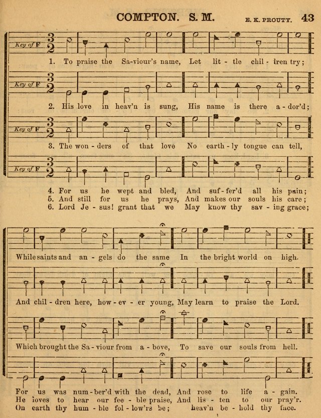 The Sabbath School Minstrel: being a collection of the most popular hymns and tunes, together with a great variety of the best anniversary pieces. The whole forming a complete manual ... page 43