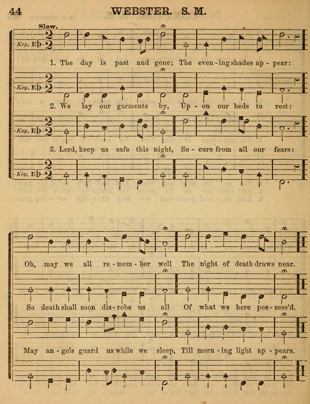 The Sabbath School Minstrel: being a collection of the most popular hymns and tunes, together with a great variety of the best anniversary pieces. The whole forming a complete manual ... page 44