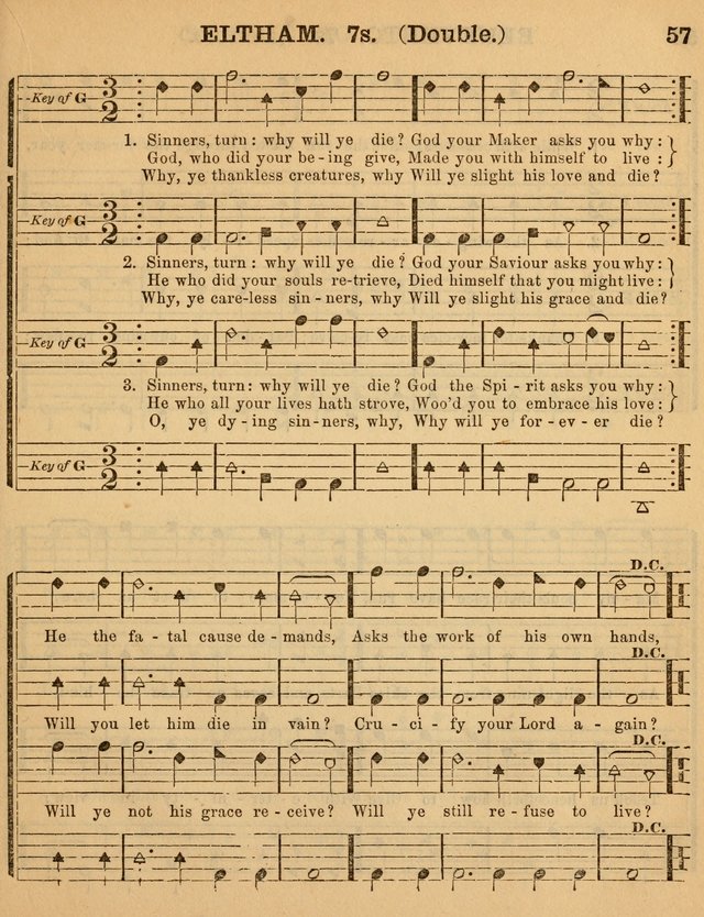 The Sabbath School Minstrel: being a collection of the most popular hymns and tunes, together with a great variety of the best anniversary pieces. The whole forming a complete manual ... page 57