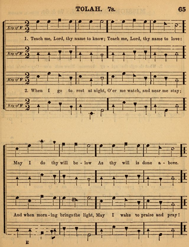 The Sabbath School Minstrel: being a collection of the most popular hymns and tunes, together with a great variety of the best anniversary pieces. The whole forming a complete manual ... page 65