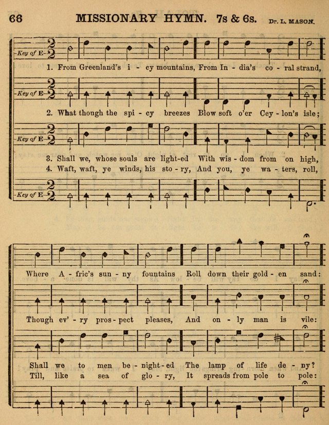 The Sabbath School Minstrel: being a collection of the most popular hymns and tunes, together with a great variety of the best anniversary pieces. The whole forming a complete manual ... page 66