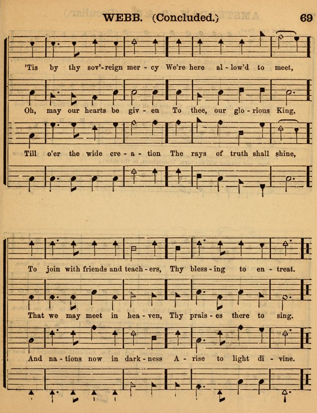 The Sabbath School Minstrel: being a collection of the most popular hymns and tunes, together with a great variety of the best anniversary pieces. The whole forming a complete manual ... page 69