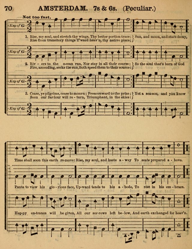 The Sabbath School Minstrel: being a collection of the most popular hymns and tunes, together with a great variety of the best anniversary pieces. The whole forming a complete manual ... page 70