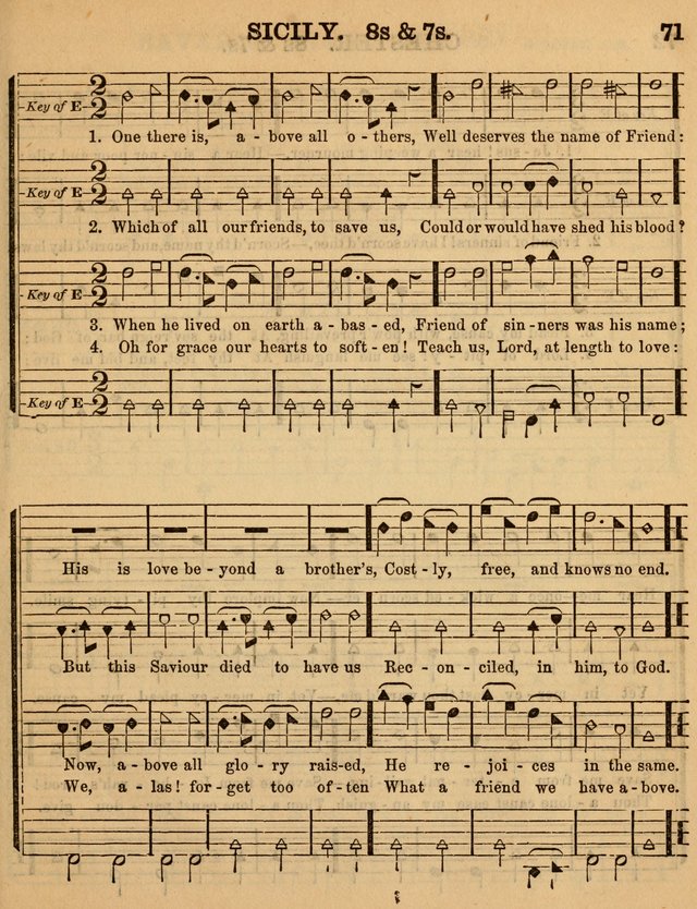 The Sabbath School Minstrel: being a collection of the most popular hymns and tunes, together with a great variety of the best anniversary pieces. The whole forming a complete manual ... page 71