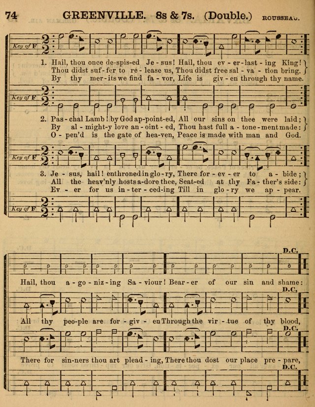 The Sabbath School Minstrel: being a collection of the most popular hymns and tunes, together with a great variety of the best anniversary pieces. The whole forming a complete manual ... page 74