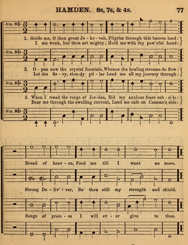 The Sabbath School Minstrel: being a collection of the most popular hymns and tunes, together with a great variety of the best anniversary pieces. The whole forming a complete manual ... page 77