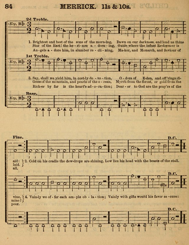 The Sabbath School Minstrel: being a collection of the most popular hymns and tunes, together with a great variety of the best anniversary pieces. The whole forming a complete manual ... page 84