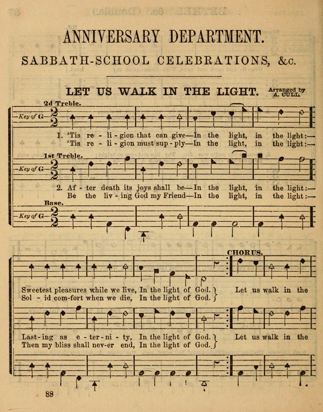 The Sabbath School Minstrel: being a collection of the most popular hymns and tunes, together with a great variety of the best anniversary pieces. The whole forming a complete manual ... page 88