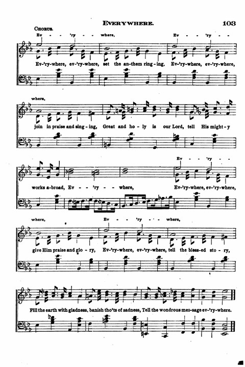 Sunday School Melodies: a Collection of new and Standard Hymns for the Sunday School page 103
