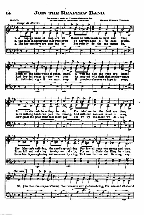 Sunday School Melodies: a Collection of new and Standard Hymns for the Sunday School page 14