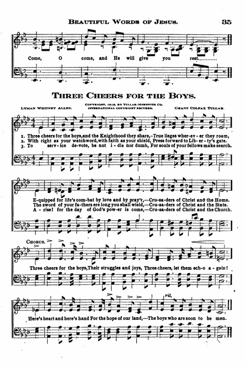 Sunday School Melodies: a Collection of new and Standard Hymns for the Sunday School page 35