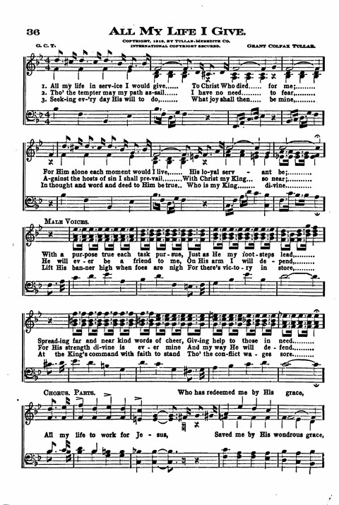 Sunday School Melodies: a Collection of new and Standard Hymns for the Sunday School page 36