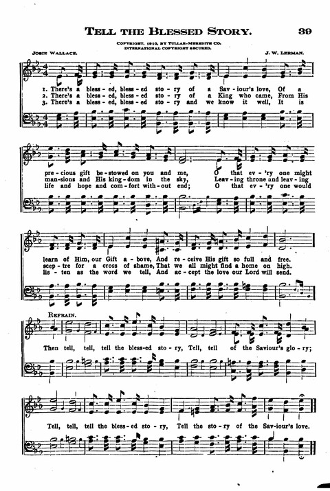 Sunday School Melodies: a Collection of new and Standard Hymns for the Sunday School page 39