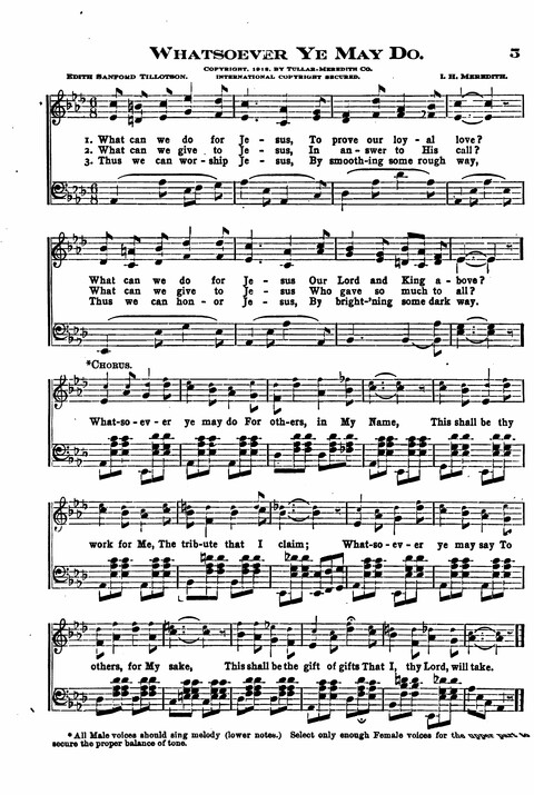 Sunday School Melodies: a Collection of new and Standard Hymns for the Sunday School page 5