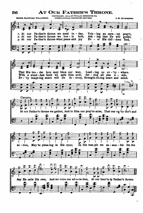 Sunday School Melodies: a Collection of new and Standard Hymns for the Sunday School page 56