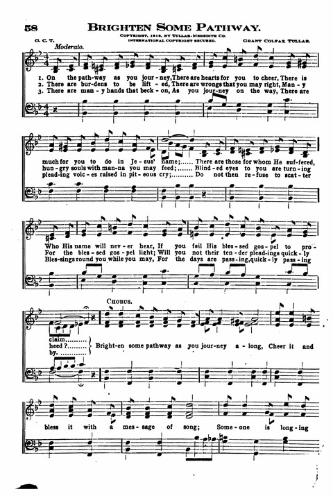 Sunday School Melodies: a Collection of new and Standard Hymns for the Sunday School page 58