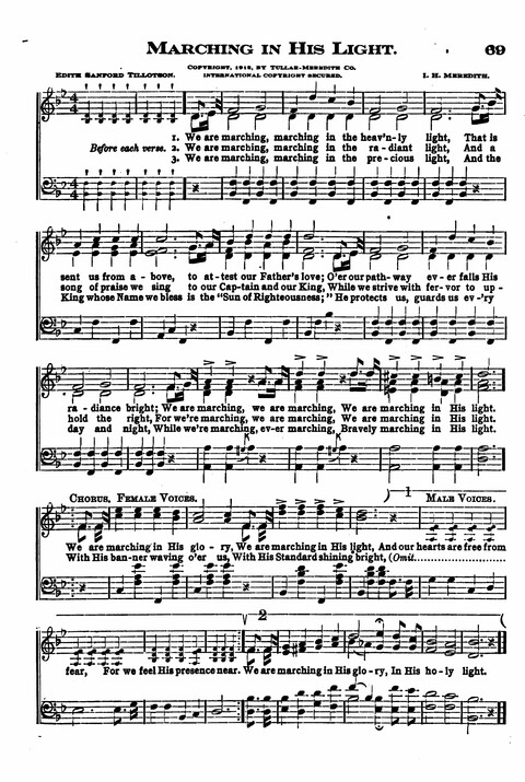 Sunday School Melodies: a Collection of new and Standard Hymns for the Sunday School page 69