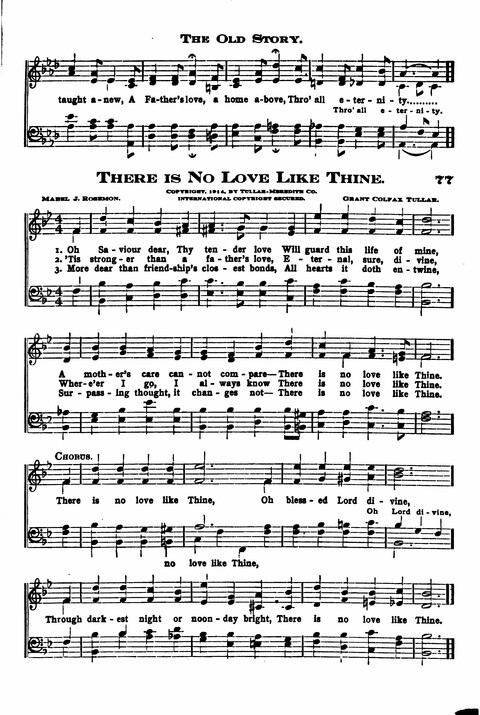 Sunday School Melodies: a Collection of new and Standard Hymns for the Sunday School page 77