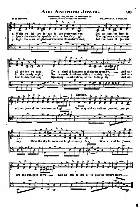 Sunday School Melodies: a Collection of new and Standard Hymns for the Sunday School page 93