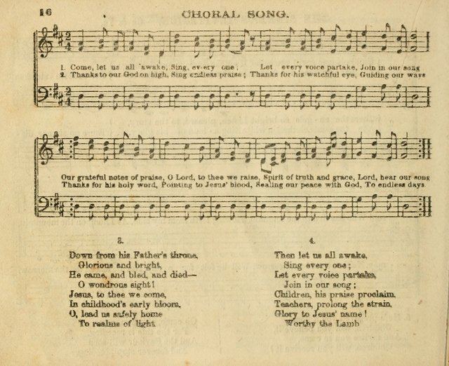 The Sunday-School Music Book: enlarged page 16