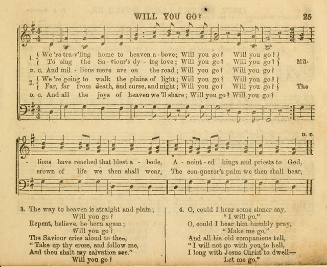 The Sunday-School Music Book: enlarged page 25