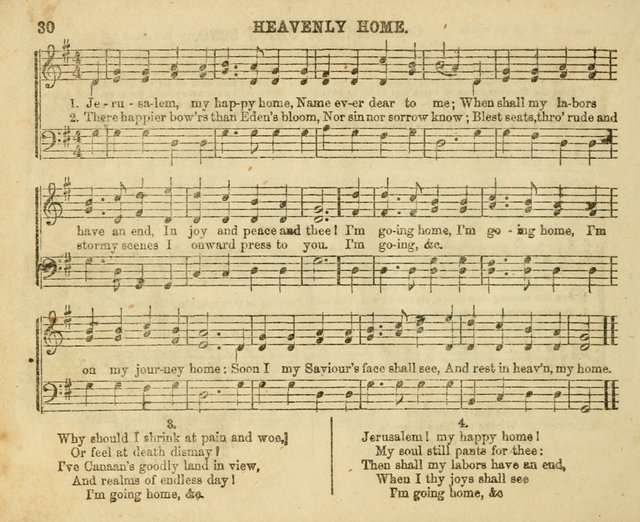 The Sunday-School Music Book: enlarged page 30