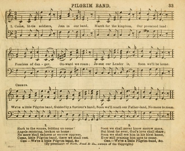 The Sunday-School Music Book: enlarged page 33