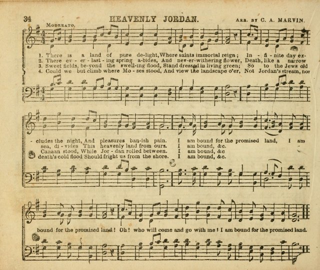 The Sunday-School Music Book: enlarged page 34