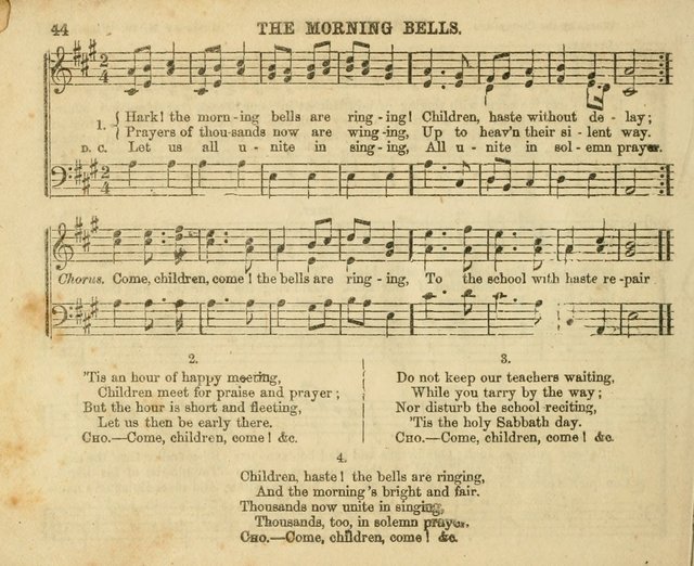 The Sunday-School Music Book: enlarged page 44