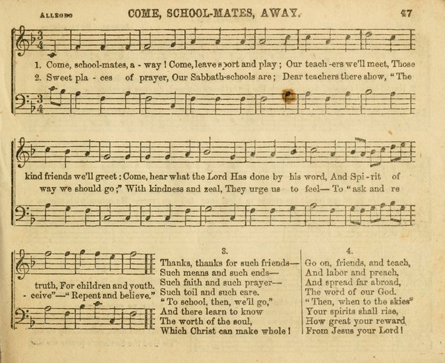 The Sunday-School Music Book: enlarged page 47