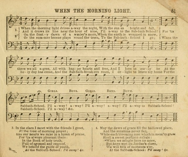 The Sunday-School Music Book: enlarged page 51