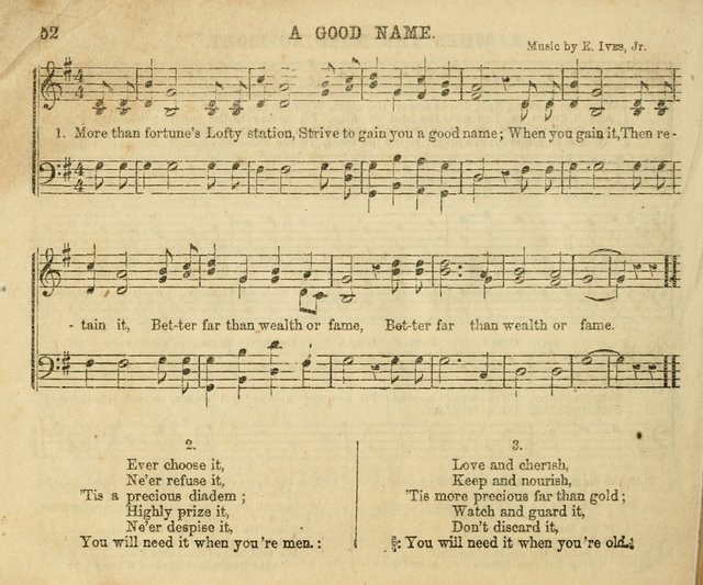 The Sunday-School Music Book: enlarged page 52