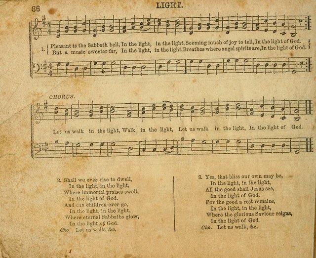 The Sunday-School Music Book: enlarged page 66