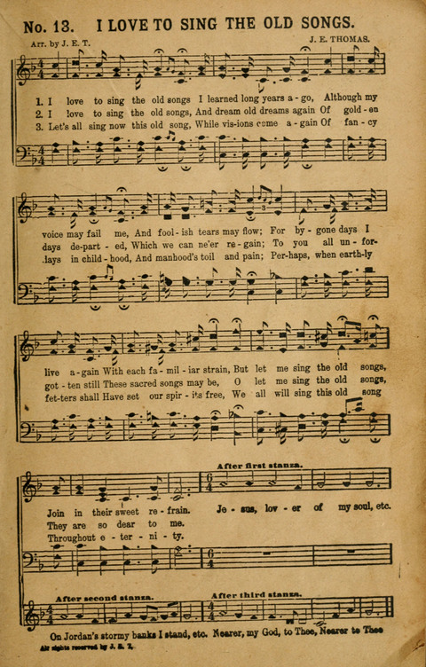 Songs for the Singing, Normal and Literary Schools page 13