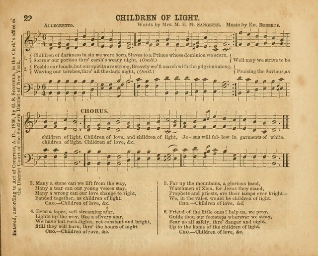 The Sabbath School Pearl or the Sunday school Army singing Book: A New Collection of choice hymns and tunes for Sunday Schools, Anniversaries, Missionary Meetings, Infant Class Exercises, &c. page 29