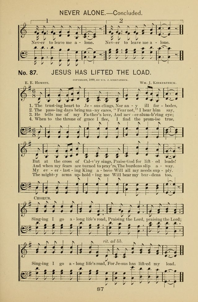 Sunday-School Praises: prepared especially for use in the Sunday-School page 92