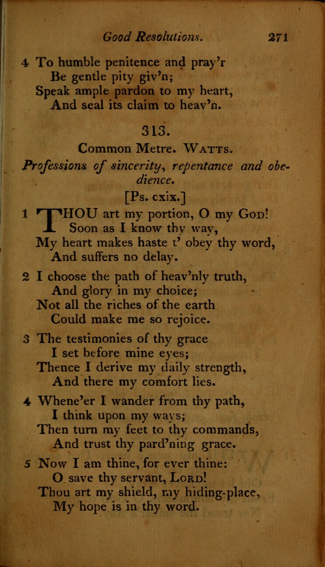 A Selection of Sacred Poetry: consisting of psalms and hymns, from Watts, Doddridge, Merrick, Scott, Cowper, Barbauld, Steele ...compiled for  the use of the Unitarian Church in Philadelphia page 271