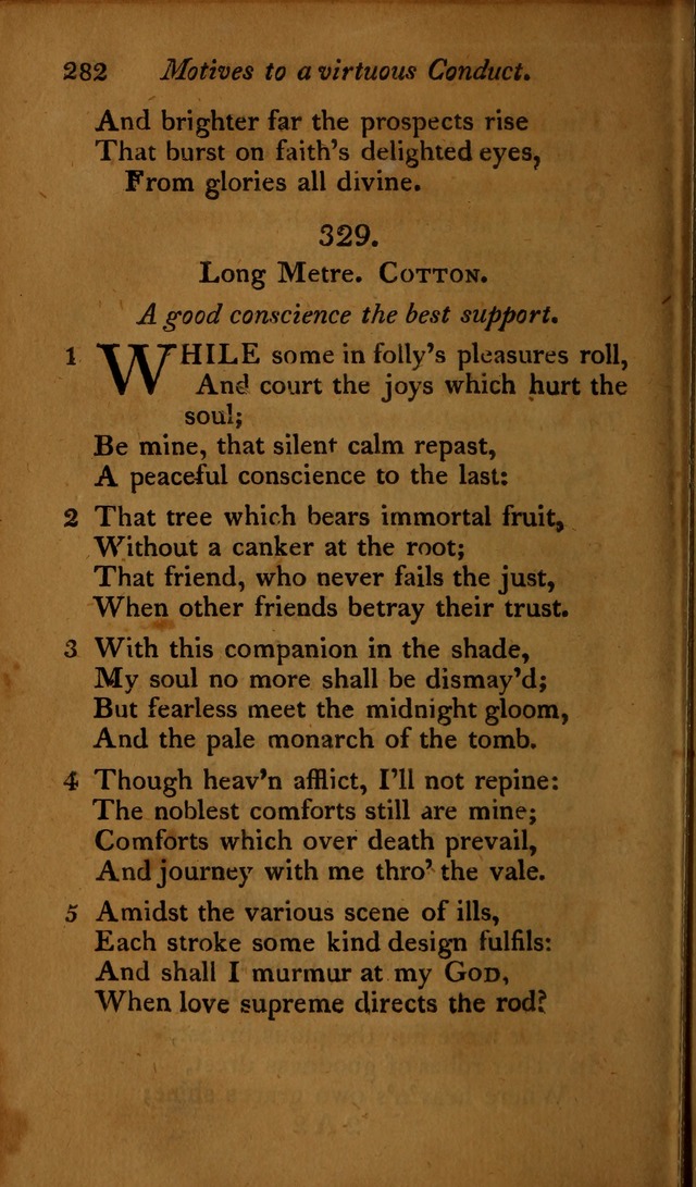 A Selection of Sacred Poetry: consisting of psalms and hymns, from Watts, Doddridge, Merrick, Scott, Cowper, Barbauld, Steele ...compiled for  the use of the Unitarian Church in Philadelphia page 282