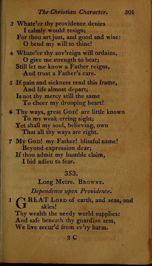 A Selection of Sacred Poetry: consisting of psalms and hymns, from Watts, Doddridge, Merrick, Scott, Cowper, Barbauld, Steele ...compiled for  the use of the Unitarian Church in Philadelphia page 301