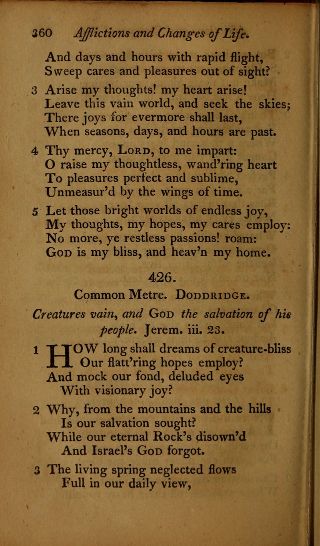 A Selection of Sacred Poetry: consisting of psalms and hymns, from Watts, Doddridge, Merrick, Scott, Cowper, Barbauld, Steele ...compiled for  the use of the Unitarian Church in Philadelphia page 360