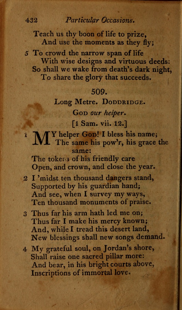 A Selection of Sacred Poetry: consisting of psalms and hymns, from Watts, Doddridge, Merrick, Scott, Cowper, Barbauld, Steele ...compiled for  the use of the Unitarian Church in Philadelphia page 432