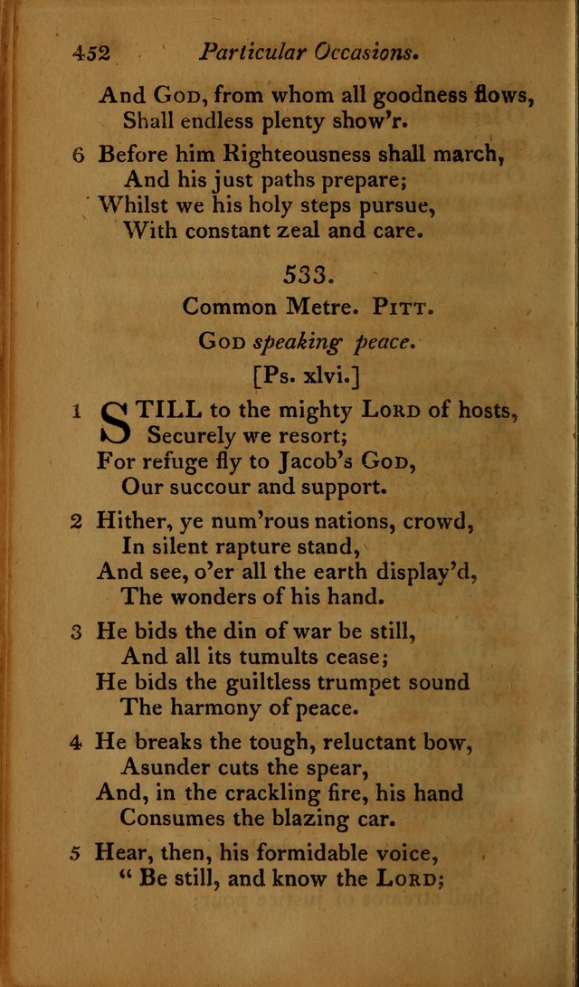 A Selection of Sacred Poetry: consisting of psalms and hymns, from Watts, Doddridge, Merrick, Scott, Cowper, Barbauld, Steele ...compiled for  the use of the Unitarian Church in Philadelphia page 452