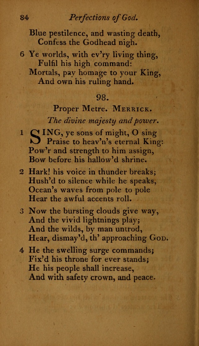 A Selection of Sacred Poetry: consisting of psalms and hymns, from Watts, Doddridge, Merrick, Scott, Cowper, Barbauld, Steele ...compiled for  the use of the Unitarian Church in Philadelphia page 84